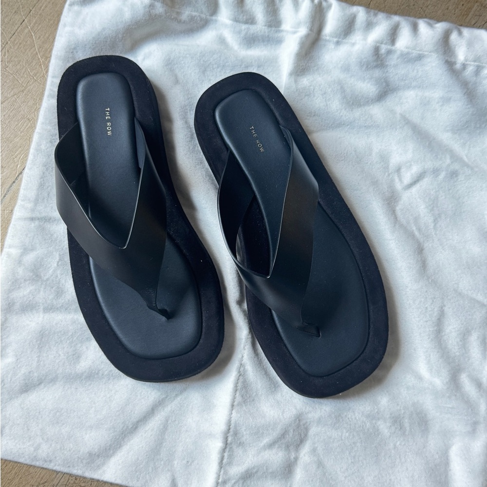 The Row Ginza Sandal in Suede